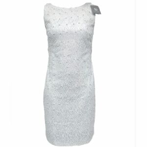 White Dress with Beads Sandro Ferrone - Perfect for Special Occasions